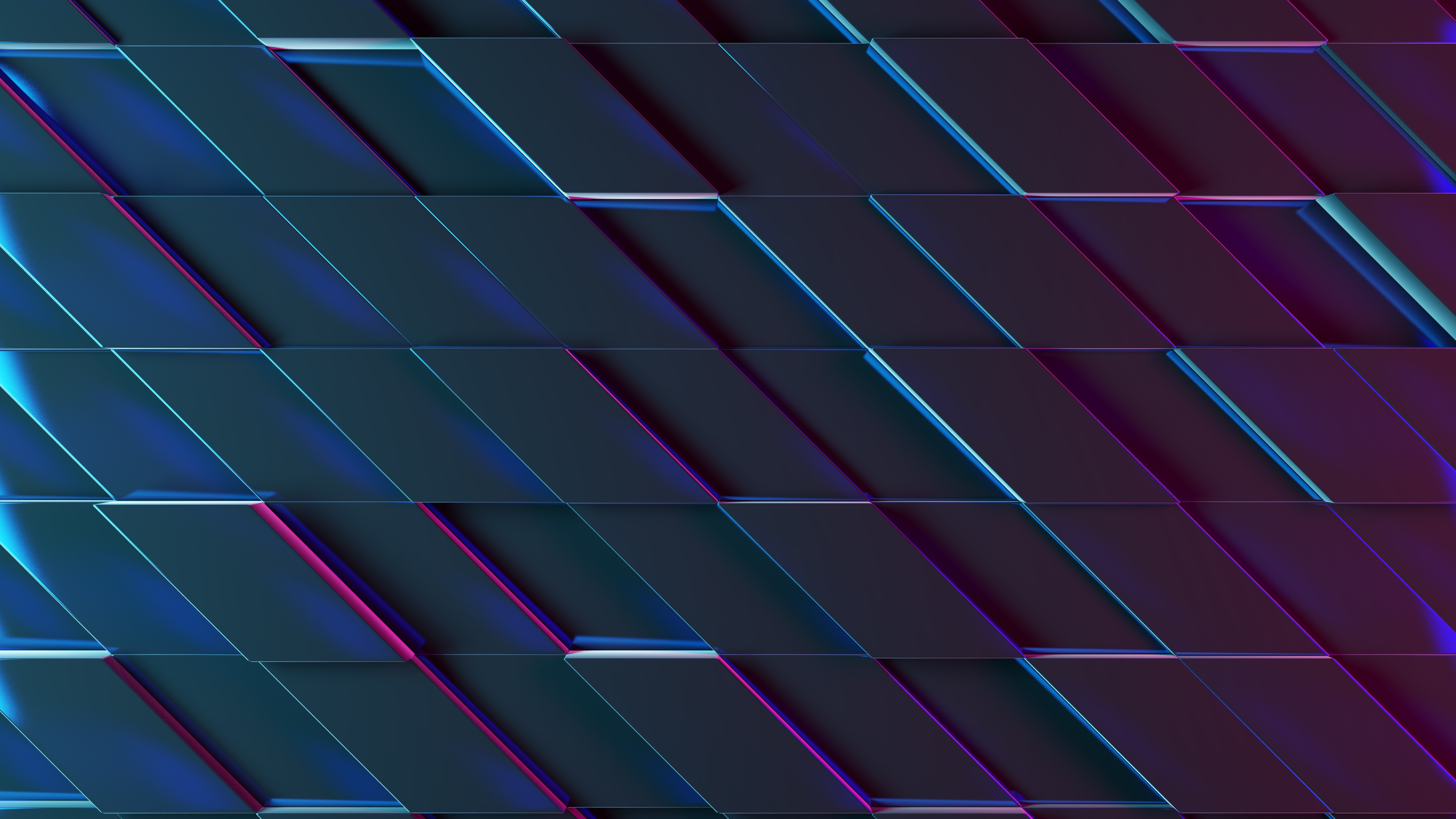 A geometric glass pattern with a blue and purple gradient